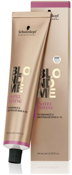 Освітлювач для волосся Schwarzkopf Blondme Pastel Toning T - Ice - Iridescent нейтралізуючий 60 мл (4045787922608)