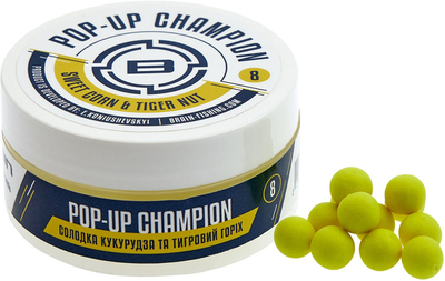 Бойли Brain Champion Pop-Up Sweet Corn & Tiger Nut (кукуруза + тигровий орех) 08 мм 34 г (18582139)