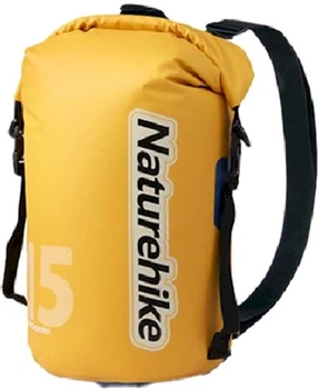 Рюкзак водонепроницаемый Naturehike CNK2300BS017 15 л Желтый (6976023925320)