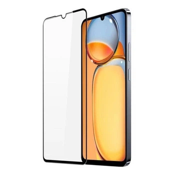 Защитное стекло LUX для Xiaomi Redmi 13C полная проклейка черный