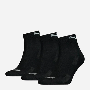 Набір чоловічих шкарпеток 3 пари Puma Cushioned Quarter 3P Unisex 90794301 43-46 Чорний (8720245028936)