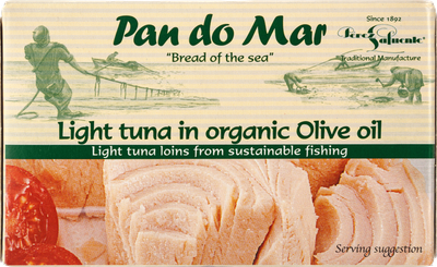 Тунец полосатый Pan do Mar в органическом оливковом масле 120 г (8412439285040)