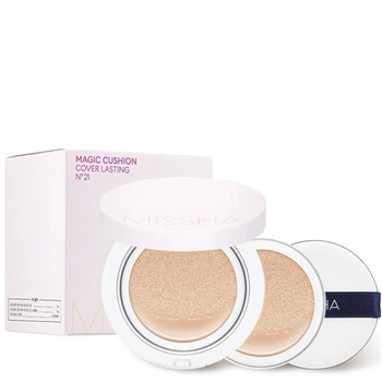 Кушон для обличчя Missha Magic Cushion Cover Lasting SPF50+/PA+++ (No.21 Light Beige) 15g