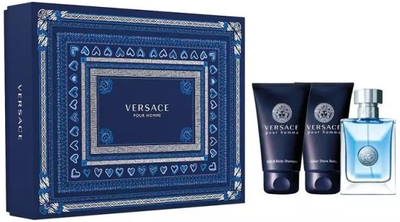 Набір для чоловіків Versace Pour Homme Туалетна вода 50 мл + Бальзам після гоління 50 мл + Гель для душу 50 мл (8011003873531)