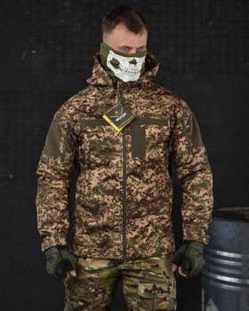 Весенняя тактическая куртка софтшел Military plus хищник XL