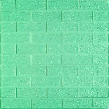 3D панель самоклеюча 700х770х3мм цегла М'ята (012-3) SW-00000233