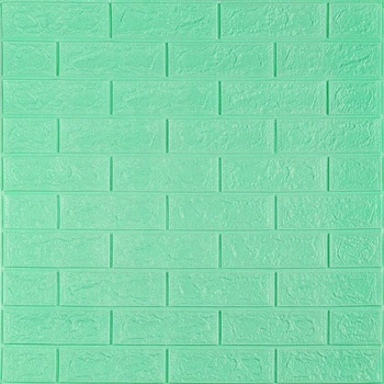 3D панель самоклеющаяся 700x770x5мм кирпич Мята