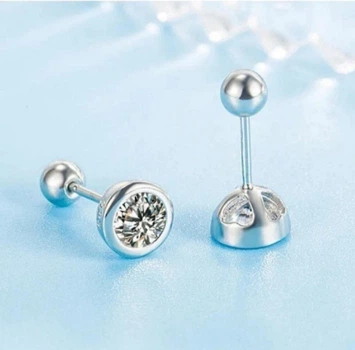 Серьги вкрутки серебро Classic стиль Пандора 1144
