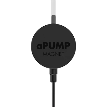 Бесшумный аквариумный компрессор для рыб AquaLighter aPUMP Magnet, магнитное крепление, объём аквариума до 100 л, чёрный пластик, арт. 7918