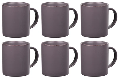 Набор чашек 6 шт Ardesto Lucca Grey brown 360мл AR2930GMC