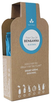 Гель для душу Ben & Anna Natural Shower Gel Blue Basil в гранулах 2 x 20 г (4260491222541)
