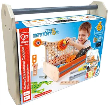 Конструктор Hape Junior Inventor Інструменти для експериментів 32 елементи (6943478024076)