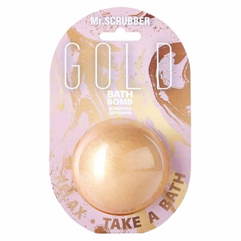 Бомбочка для ванни Gold Mr.SCRUBBER 200 г (4820200332291)