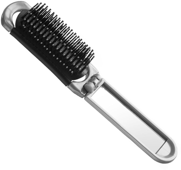 Гребінець для волосся Eurostil Plegable Cepillo De Pelo Con Espejo складний з дзеркалом срібний (8423029013226)