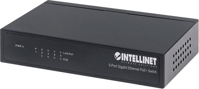 Switch Intellinet 561228 5x 10/100/1000 PoE+ (766623561228)