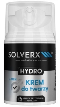 Крем для обличчя Solverx Hydro для чоловіків 50 мл (5907479387364)
