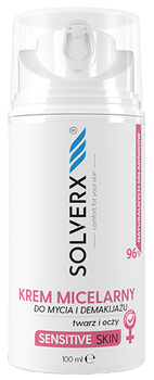Krem micelarny do demakijażu Solverx Sensitive Skin for Women skóra wrażliwa 100 ml (5907479383885)