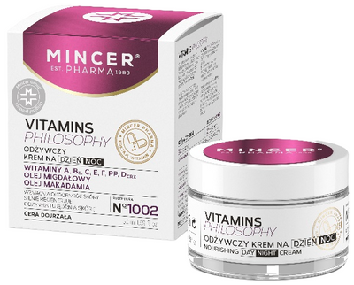 Крем Mincer Pharma Vitamins Philosophy поживний універсальний №1002 50 мл (5902557261291)