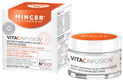 Krem Mincer Pharma Vita C Infusion intensywnie nawilżający na dzień No.601 50 ml (5905669509817)