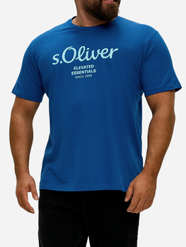 Koszulka męska s.Oliver 10.3.16.12.130.2148697-56D1 5XL Niebieska (4099975054343)
