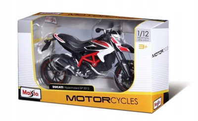 Металева модель Maisto Мотоцикл Ducati Hypermotard SP 2013 1/12 (5902596682088)