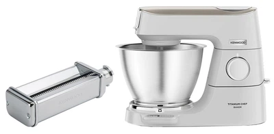 Кухонна машина KENWOOD KVC65.001WH + Насадка для приготування пасти KENWOOD KAX981ME (комплект)