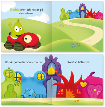Książka dla dzieci Hatten Babblarny Dadda mówi cześć - Anneli Tisell, Iréne Johansson (9789187465161)