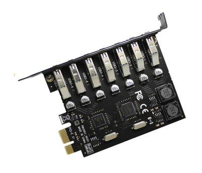 Контроллер PCI-Е-USB 3.0, 7 портов, 5Gbps, BOX