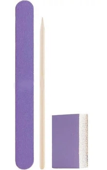 Одноразовый набор для маникюра DNKa Manicure file, buff, orange stick
