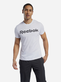 Koszulka męska bawełniana Reebok Gs Reebok Linear Rea 100038781 M Biała (4062051837802)