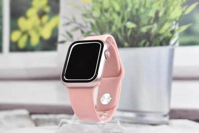Смарт часы Smart Watch GS9 Mini Premium 41 mm Pink [с украинским меню, магнитной зарядкой и функцией звонка] [419502141]