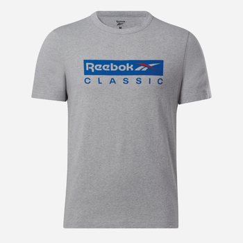 Koszulka męska bawełniana Reebok Gs Reebok Classic Ss 100071169 L Szara (4066761060895)