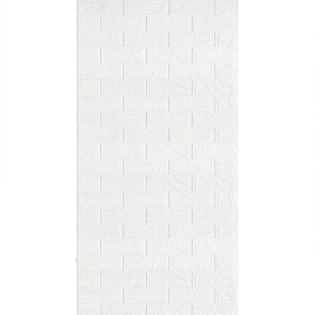 Самоклеюча 3D панель Sticker Wall під білу цеглу в рулоні 3080x700x3мм (R001-3) SW-00001393