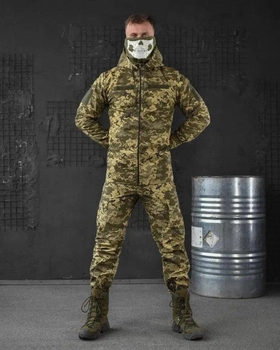 Тактический костюм 3в1 штаны+убакс+куртка весна/лето 3XL пиксель (85598)