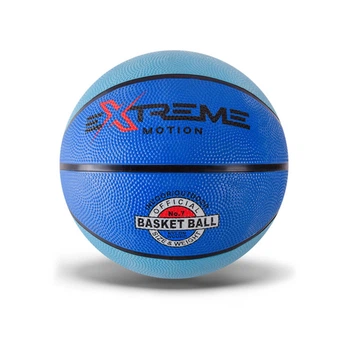 Мяч баскетбольный Extreme Motion BB1485 № 7 520 грамм Голубой