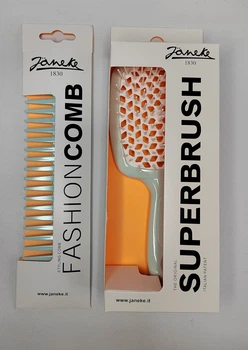 Набор расческа Janeke Superbrush + гребень Janeke Fashion comb мятная