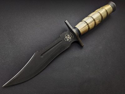 Нож нескладной Военный Тактический Армии ЗСУ Высококачественная сталь Хаки