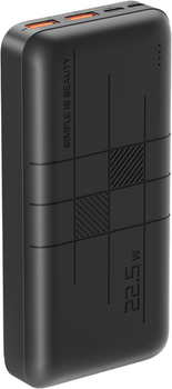 УМБ XO Power Bank 20000mAh PR188 QC&PD3.0 Black (6920680832002)