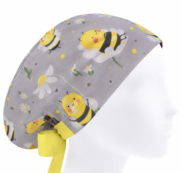 Медицинская шапочка женская HeadwearUniverse универсальная принт Пчёлки