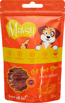 Лакомство для собак Mavsy Soft Duck Slice - Мавси Утка по-пекински для собак 100 г (4820266800208)