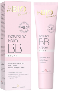 Krem do twarzy BB BeBio Naturalny BB Light 30 ml (5908233662284)