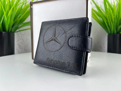 Чоловічий гаманець з індивідуальним гравіюванням Mercedes