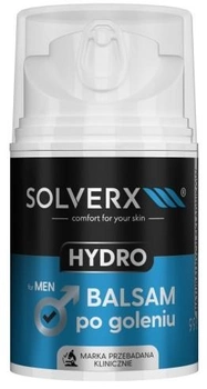 Бальзам після гоління Solverx Hydro для чоловіків 50 мл (5907479387395)