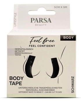 Лента для тела Parsa Body Tape 5 см x 5 м Черная (4001065867702)
