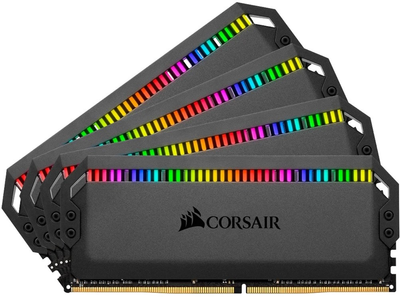 Оперативна пам'ять Corsair DDR4-3600 65536MB PC4-28800 (Kit of 4x16384) Dominator Platinum RGB Black (CMT64GX4M4Z3600C16)