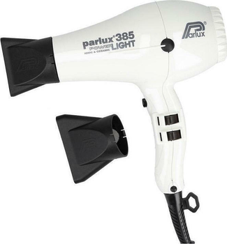 Suszarka do włosów Parlux 385 Power Light Ionic & Ceramic White (8021233124037)