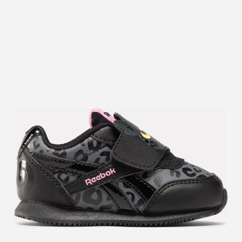Buty sportowe dziecięce dla dziewczynki na rzepy Reebok Royal Cl Jog 100075218 22.5 Czarne (1200143267936)