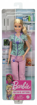Lalka z akcesoriami Mattel Barbie Career Nurse Blonde 30 cm (0887961921427)