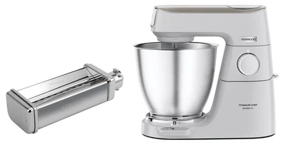 Кухонна машина Kenwood Titanium Chef Baker KVL65.001WH + Насадка для приготування пасти KENWOOD KAX982ME (комплект)
