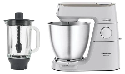 Кухонна машина Kenwood Titanium Chef Baker KVL65.001WH + Насадка-блендер KENWOOD KAH359GL TBL (комплект)